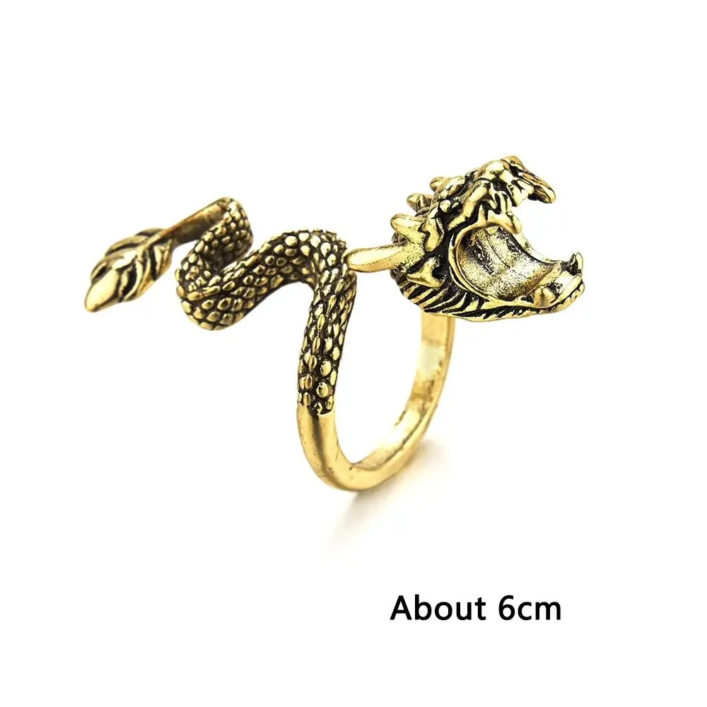 Set of 3 Dragon-Inspired Cigarette Holder Rings - Stylish Smoking Accessories