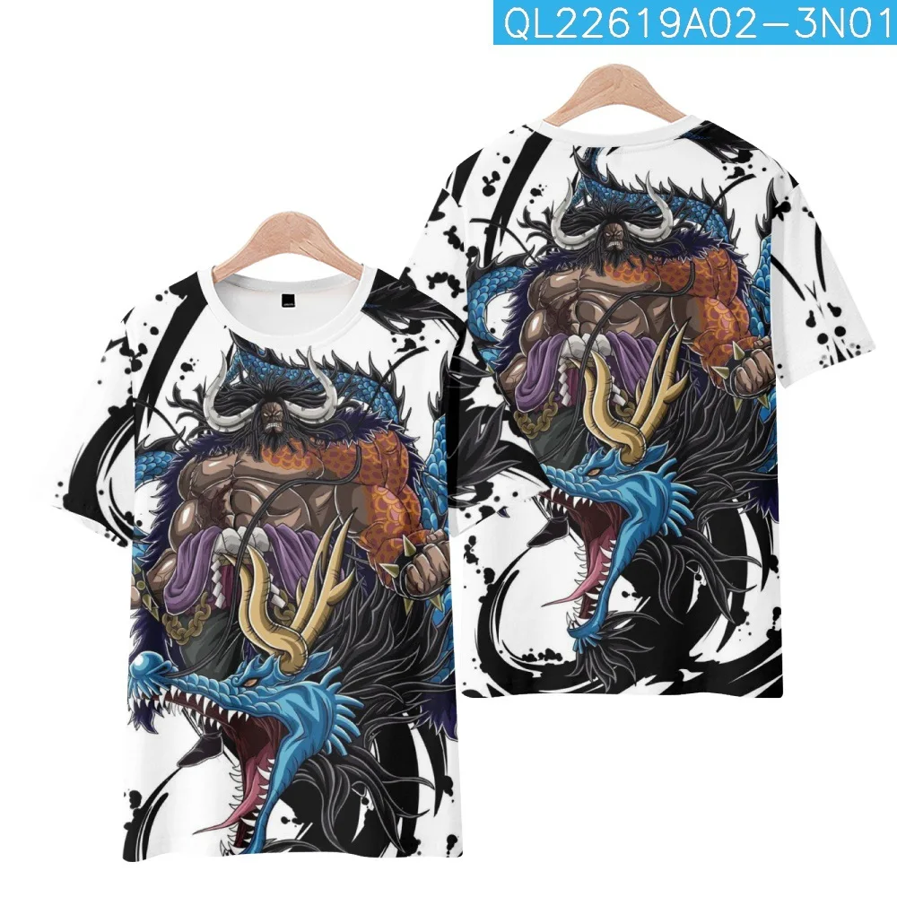 

Catoon Demon Dragon Printed Short Sleeve Round Neck Casual T-Shirt Men Women Fashion Streetwear Versatile Hip Hop Top Tees