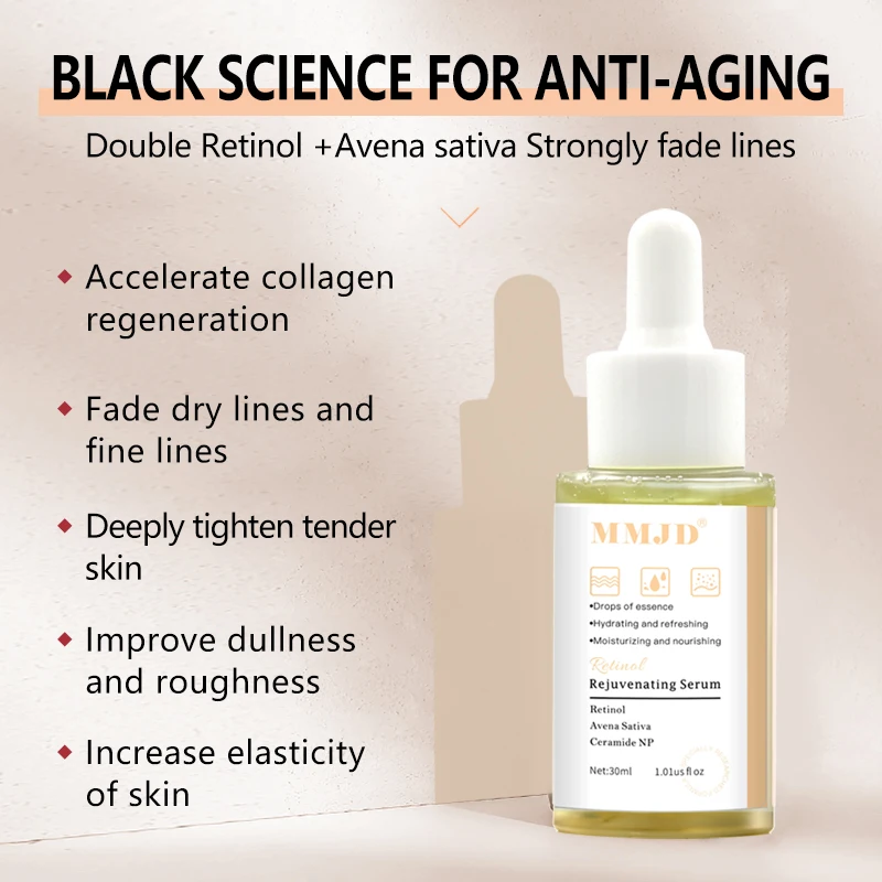 Suero de colágeno antiarrugas para mujer, suero de Retinol diario antienvejecimiento para Lifting facial firme para manchas oscuras