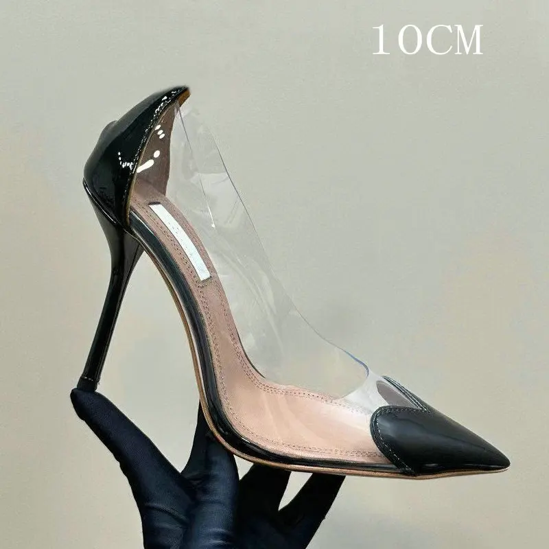 Black 10cm heel