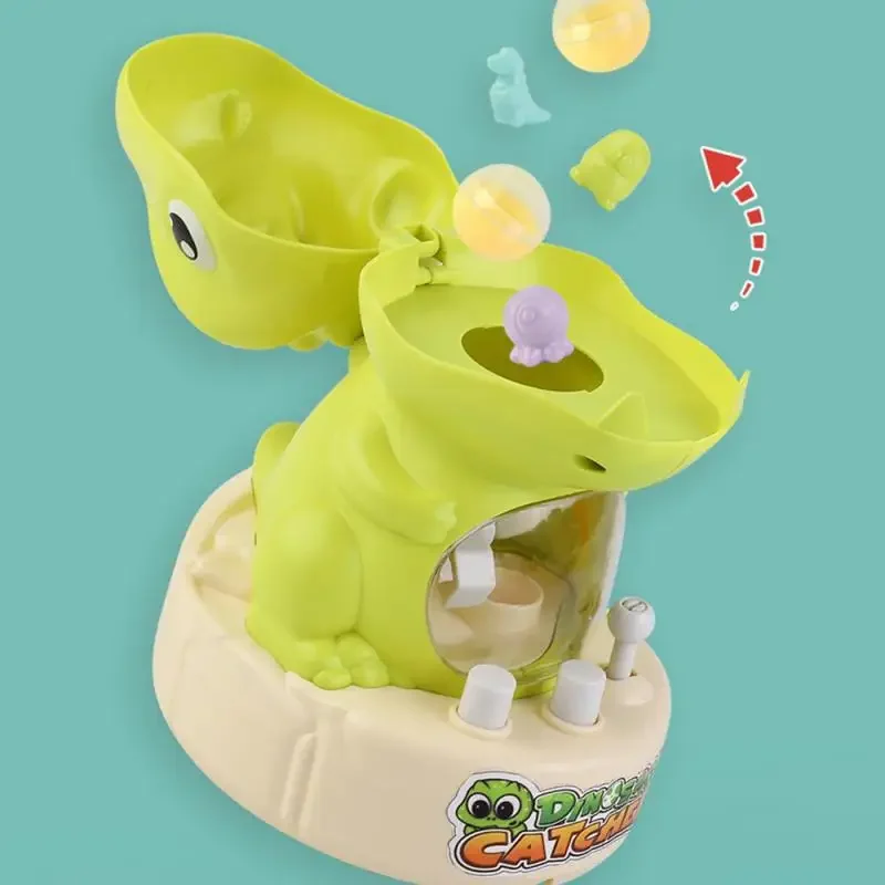 Reusable Dinosaur Doll Claw Machine Toys For Children Hand Control Mini Cartoon Claw Crane Machines Board Game Birthday Gifts 3