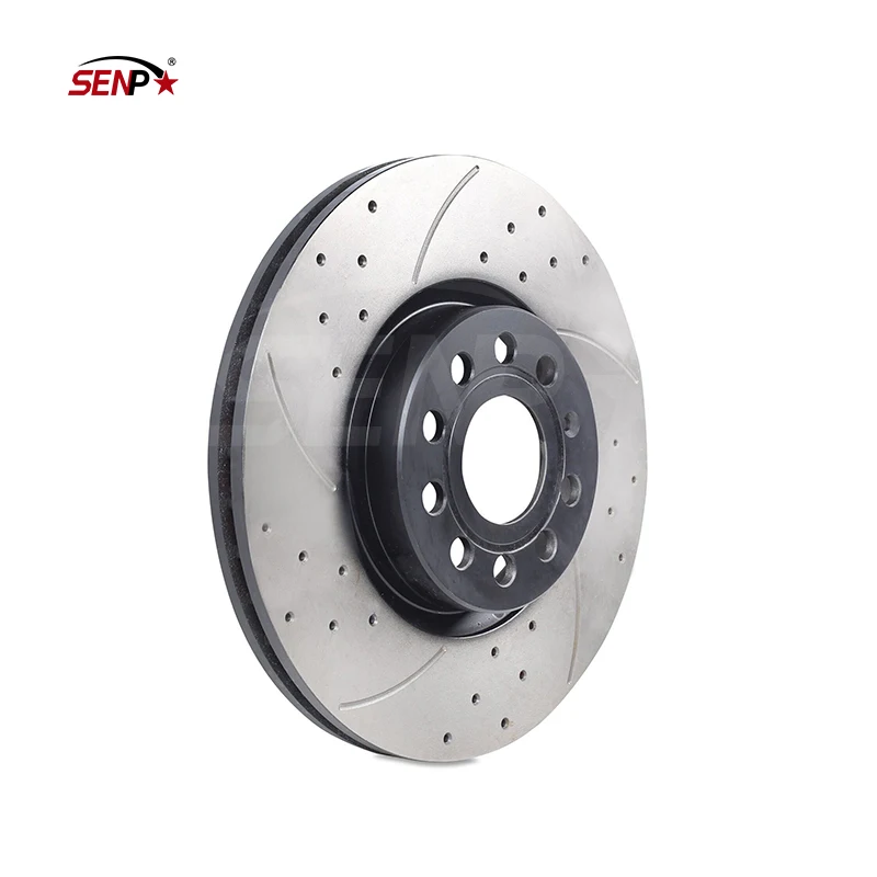 SenPei Germany auto parts FRONT DRILLED VENTED 312mm BRAKE DISCS FOR VW GOLF MK5 MK6 2.0 TDI TSI GTI R 1K0615301AA