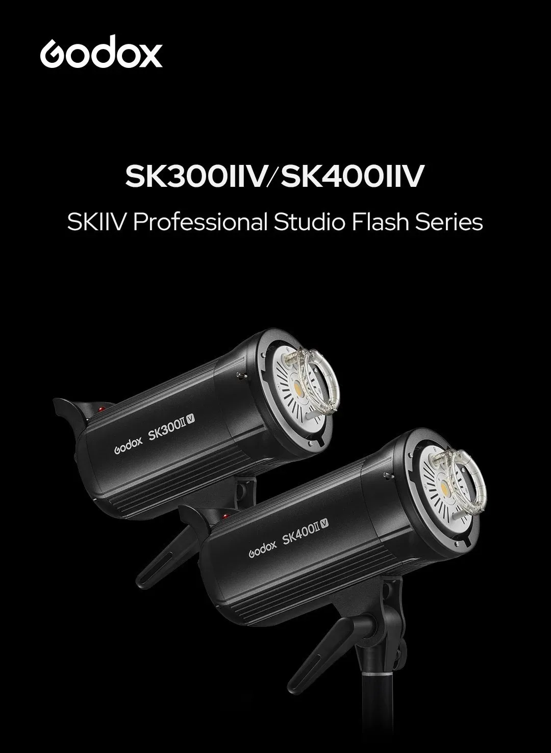 Godox SK300IIV SK400IIV SK300II-V SK400II-V 2.4G X System Bowens Mount Strobe Li