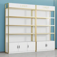 Customized Cosmetic Display Cabinet Beauty Salon Product Showcase Multi-layer Skincare Hair Salon Shelf Display Rack