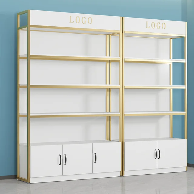 Customized Cosmetic Display Cabinet Beauty Salon Product Showcase Multi-layer Skincare Hair Salon Shelf Display Rack Customized Cosmetic Display Cabinet Beauty Salon Product Showcase Multi-layer Skincare Hair Salon Shelf Display Rack