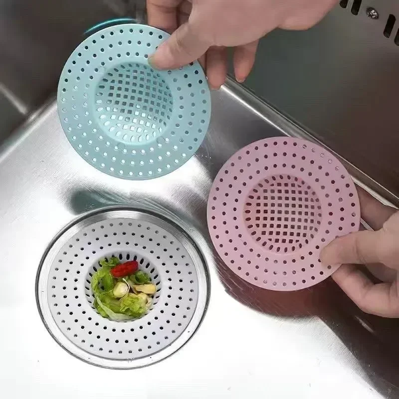 Silicone Hair Filter Sink Anti-blocking Strainer Bathtub Shower Floor Drain Stopper Kitchen Deodorant Plug Bathroom Accessories, sink filter,shower drain catcher,hair drain catcher,hair drain filter,floor drain filter,floor drain hair filter,floor drain hair catcher,drain hair catcher,sink strainer
