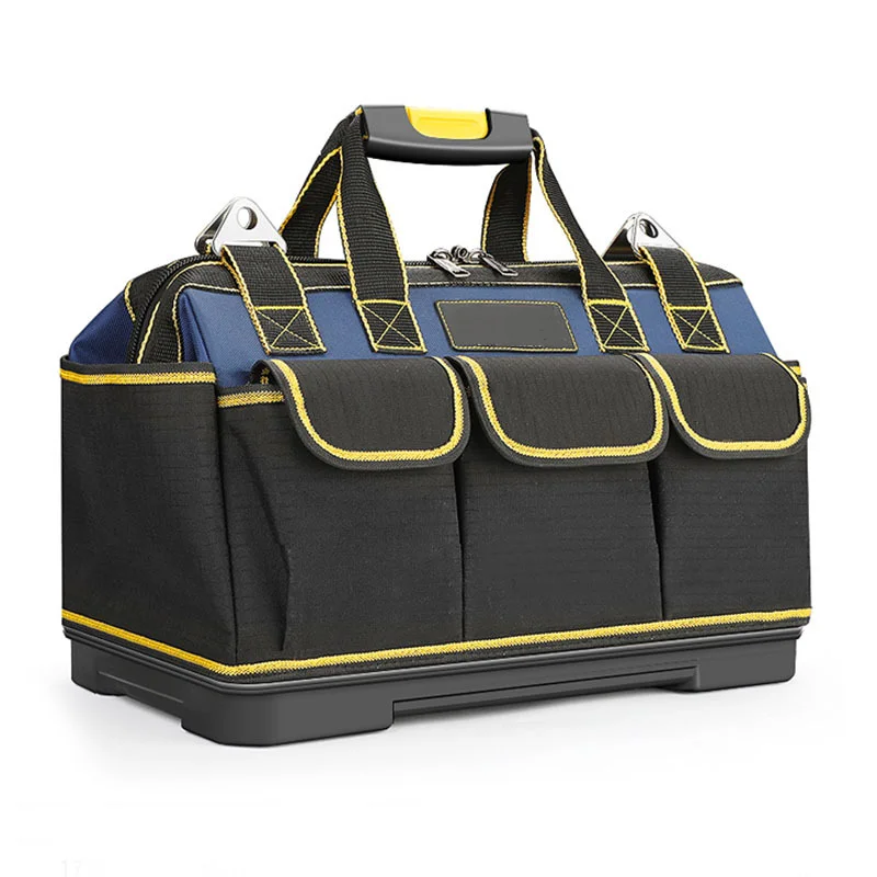MultiFunction Tool Bag 1680D Oxford Cloth Electrician Bag, MultiPocket Waterproof AntiFall