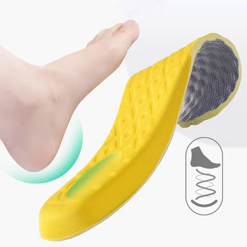 1/3 par Memory Foam innleggssåler Kvinner Menn Sport Løpefot Innsatspute Unisex myk massasje Føtter Pleie Skopolstring_voghion.com