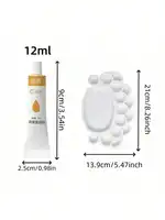 12/18/24/36 Color Acrylic paint+1 palette, 12ml/0.4oz, suitable for artists, hobbyists, fabric, canvas painting and decoration 2