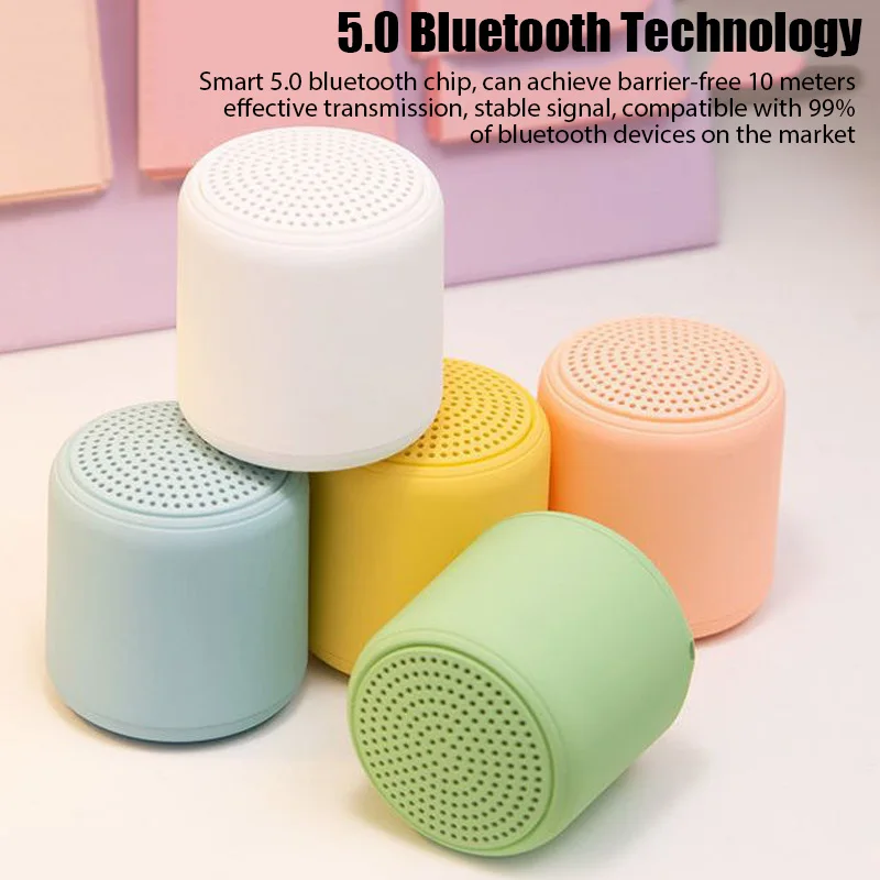 Bluetooth Speaker Original Bluetooth Speaker Portable Outdoor Loudspeaker Wireless Mini Column 3D Stereo Music Surround Bass Box Mic