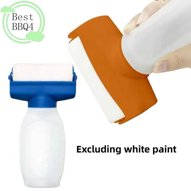 (BBQ4)1Pcs 벽 수리 및 터치업 도구 재사용 가능한 350ml 페인트 롤러 브러시 수성 라텍스 페인트 플라스틱 병 DIY 액세서리