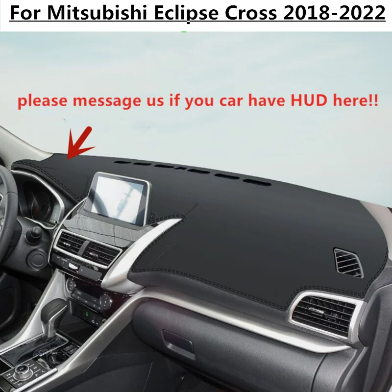 

PU Leather LHD Dashboard Cover Dash Pretector Anti-Slip Mat Trim Dashmat Carpet For Mitsubishi Eclipse Cross 2018-2022