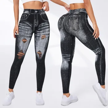 Yoga Sporty Leggings For Women Fitness Women's Leggings Sports Tights Pants Sportswear Woman Gym Trousers Yoga Workout Clothes 1