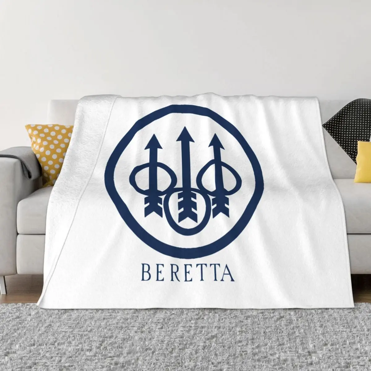 

Beretta Military Gun Lover Blanket Fleece Autumn/Winter Cool Breathable Warm Throw Blankets for Sofa Outdoor Bedspread
