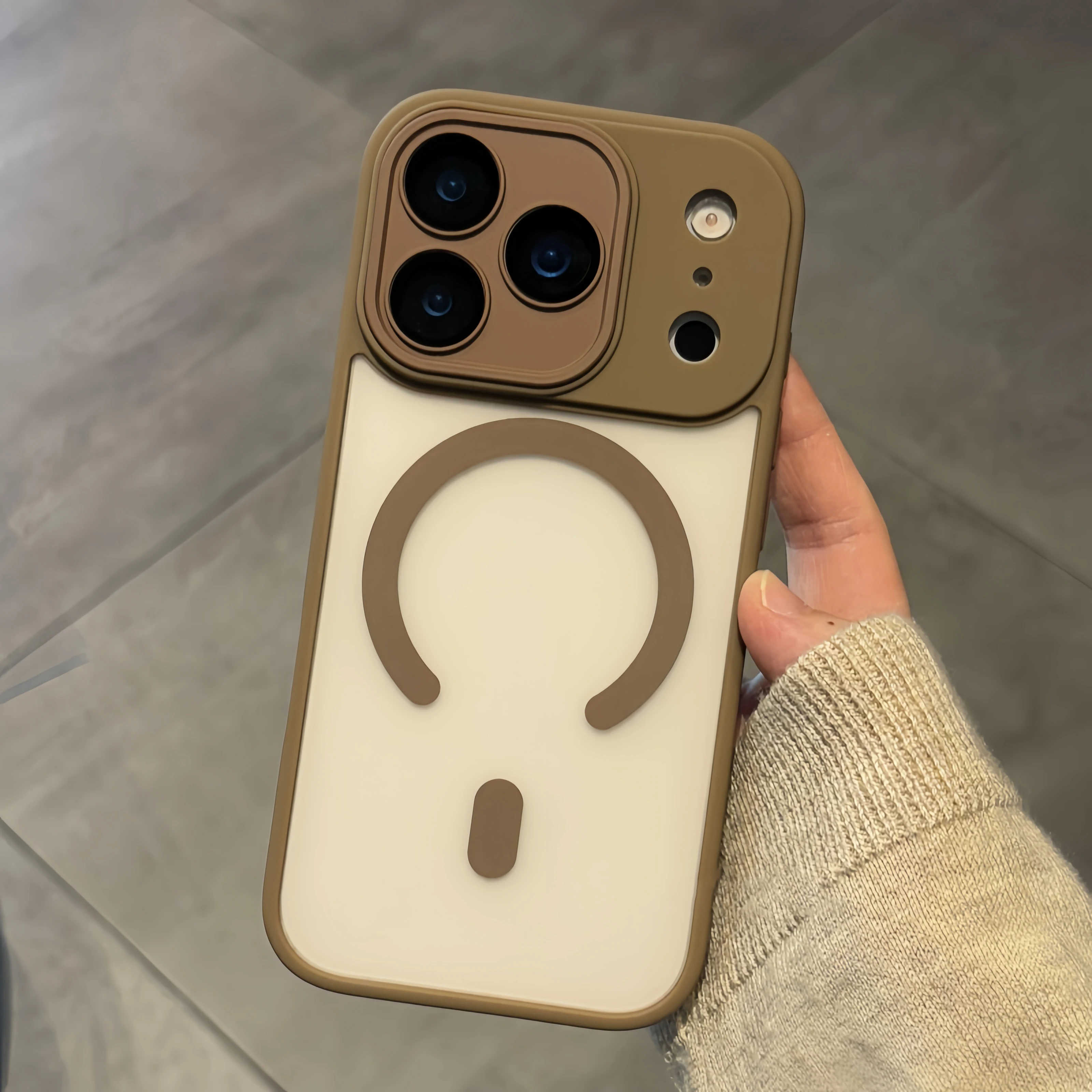 Premium Shockproof Armor Case with Magnetic Wireless Charging - Clear Matte Finish