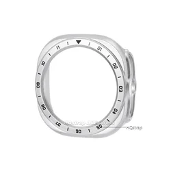 Enhanced Anti - Scratch Tempered Glass Watch Case with Hollow Frame for Galaxy Watch Ultra2 (Silver)