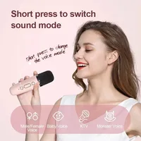Máquina de micrófonos duales inalámbricos para Karaoke, sistema KTV DSP, Altavoz Bluetooth, estéreo HIFI envolvente para niños y adultos, regalo de fiesta - Imagen 4