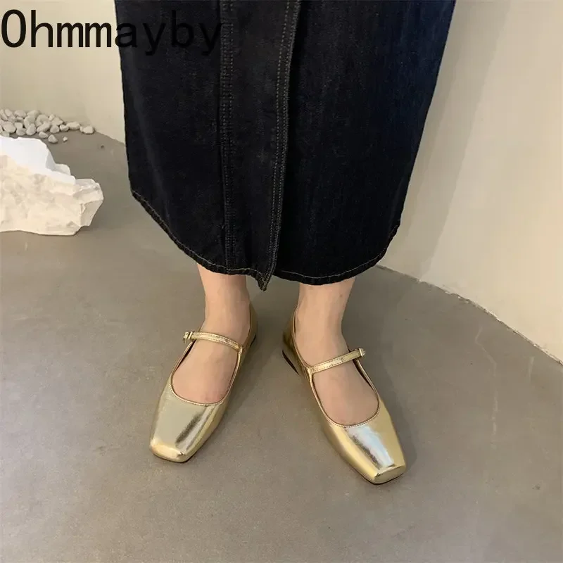 Women Shoes Spring Single Fashion Shallow Slip On Flat Casual Outdoor Ballerina Shoe