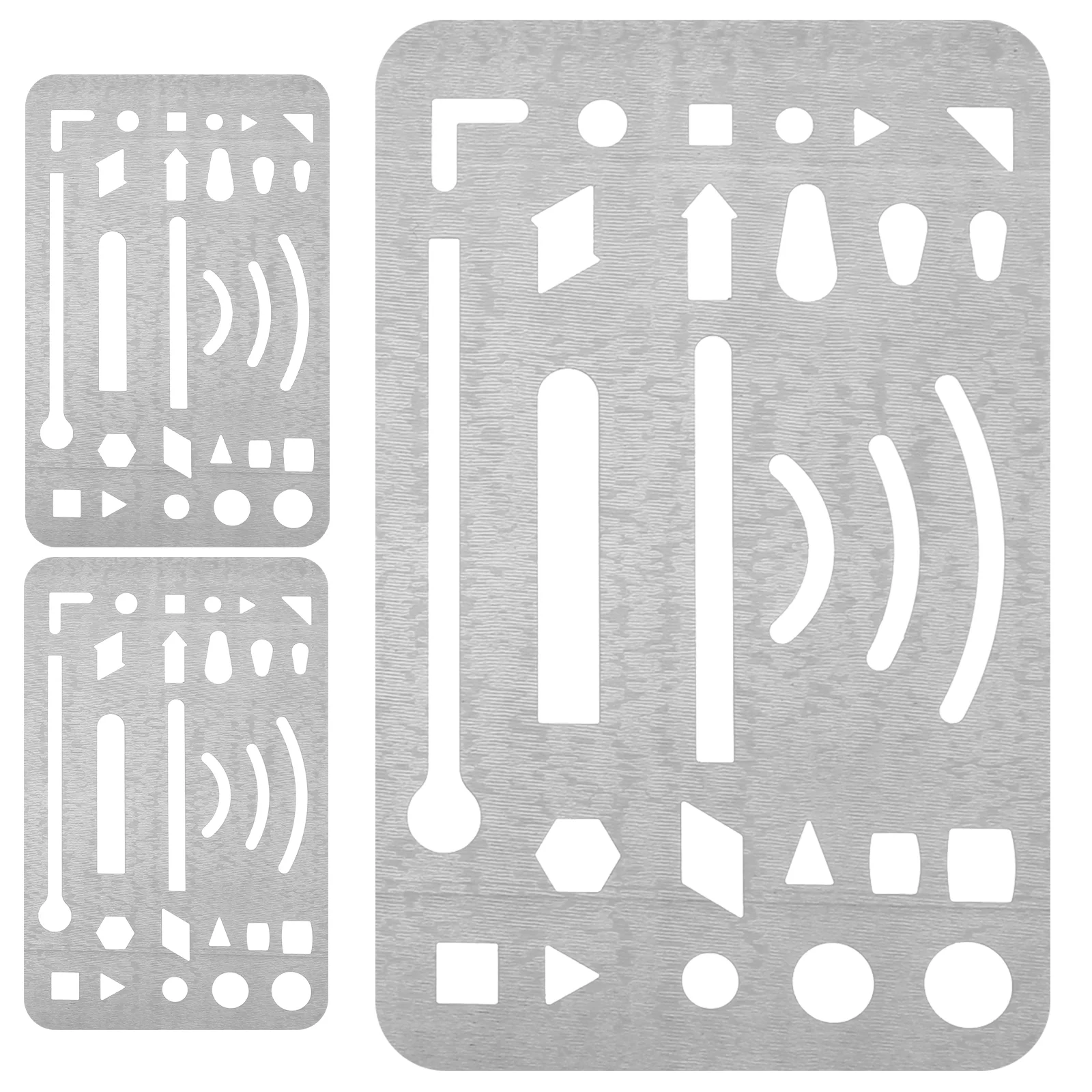 

Erasing Template Steel Geometric Drawing Stencil Drafting Erasing Tool Steel Sketching Templates Metal Geometric Template