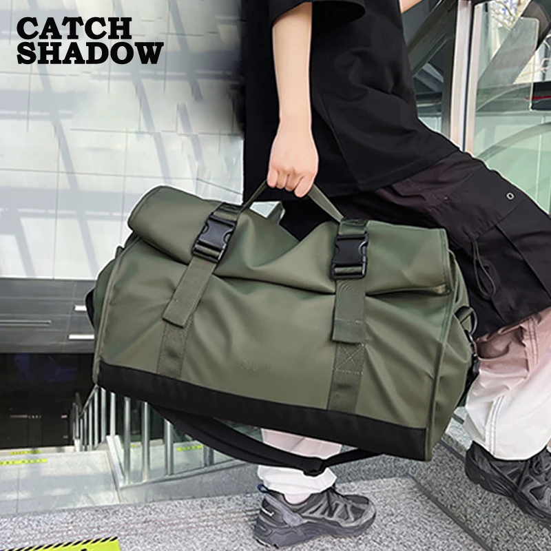 Travel Bags Fashion Travel Bags For Women Large Capacity Men's Sports bag Waterproof Weekend Sac Voyage Female Messenger Bag Dry And Wet