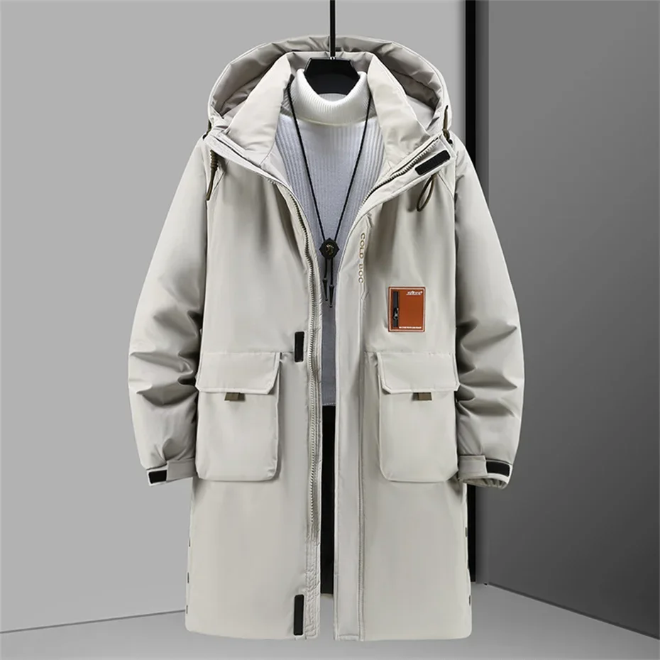 Winter Long Parkas Men 12XL 10XL Plus Size Thick Jacket Waterproof Coat Fashion Casual Cargo Parkas Male Big Size 12XL 2