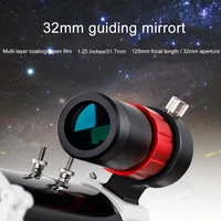 32mm 1.25" Finderscope Focuser Guide Scope 125mm Focal Length Finderscope with Bracket for Astronomical 1