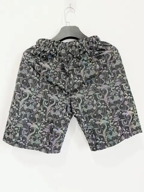 Holographic Reflective Mushroom Shorts 4