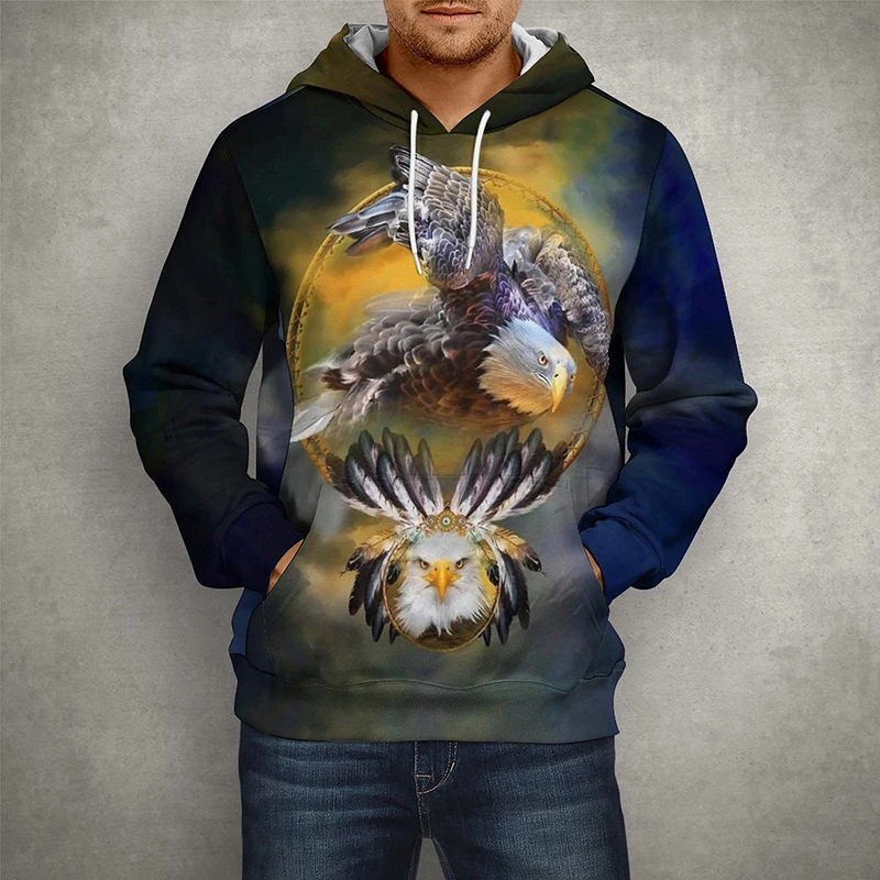 

Hawk Bird Eagle Hoodies Men Women Children Casual Long Sleeve 3D Print Pullover Cool Boy Girl Kids Streetwear Sweatshirt Clothes