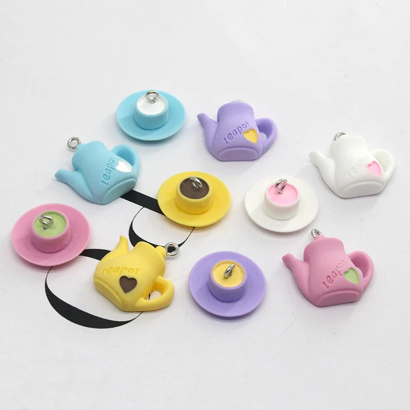 Cute Mix Resin Charms Cup Tea Charm Tea Charm Jewelry Resin Charm
