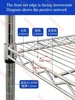 Thickened Metal Stainless Steel Anti-static  Pulley Chrome-plated Wire Mesh Shelf Warehouse Storage Household Storage Shelf 2