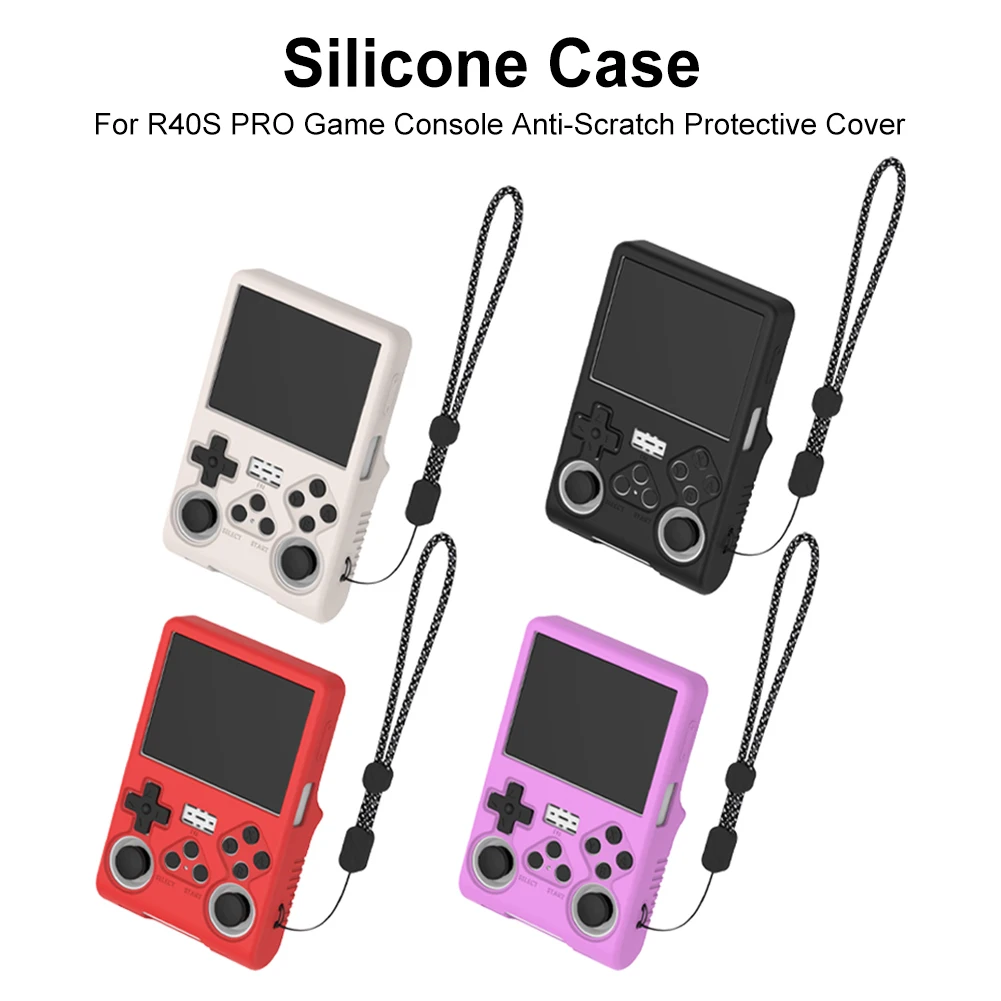Silicone Case for R40S PRO Handheld Game Console Silicone Protective Cover Anti-Scratch Silicone Protective Case Shockproof