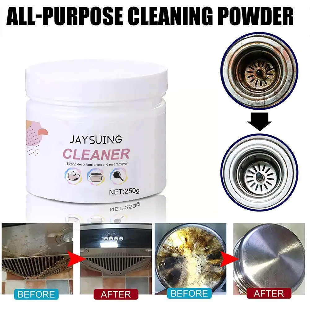 Heavy Oil Pollution Cleaner Powder Household Strong Degreasing Cleaning Bubble Powder For Kitchen Smoking Machine Cleaner G6O0
