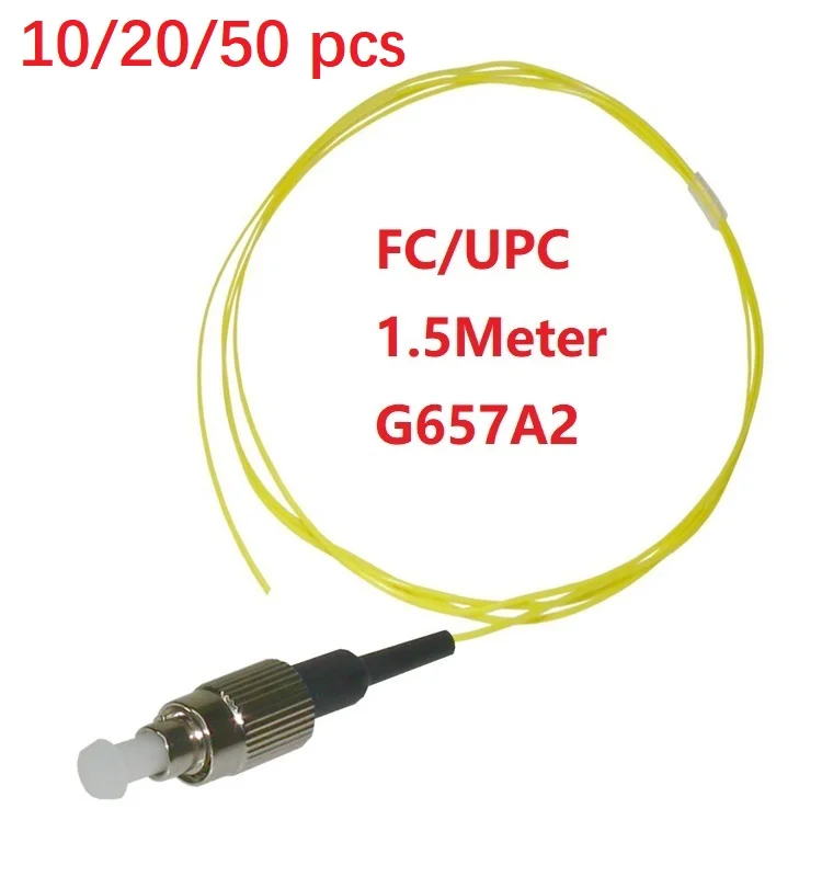 10/20/50 шт. 1 5 м FC/UPC Волоконно-оптический кабель Pigtail Sx Core 9/125 одномодовый G657A2