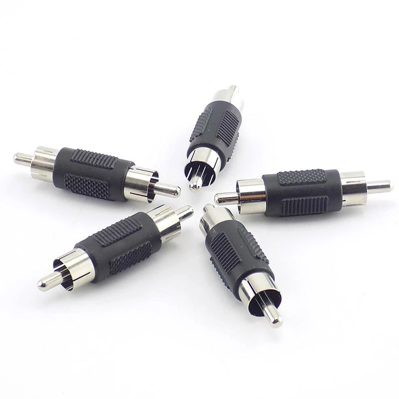 5pcs /10pcs RCA Female to Female Coupler Plug Audio Video Cable Jack Plug Adapter Converter RCA Male to Male Joiner Connector