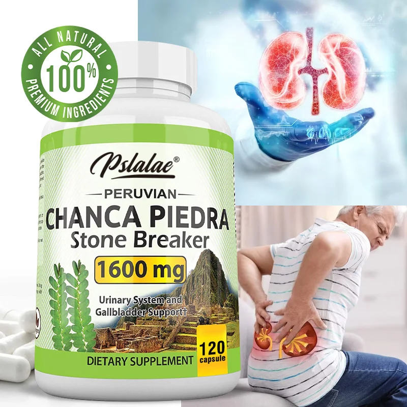 Chanca Piedra Capsules 1600mg Kidney Stone Crushing Urinary Tract Support Non-GMO