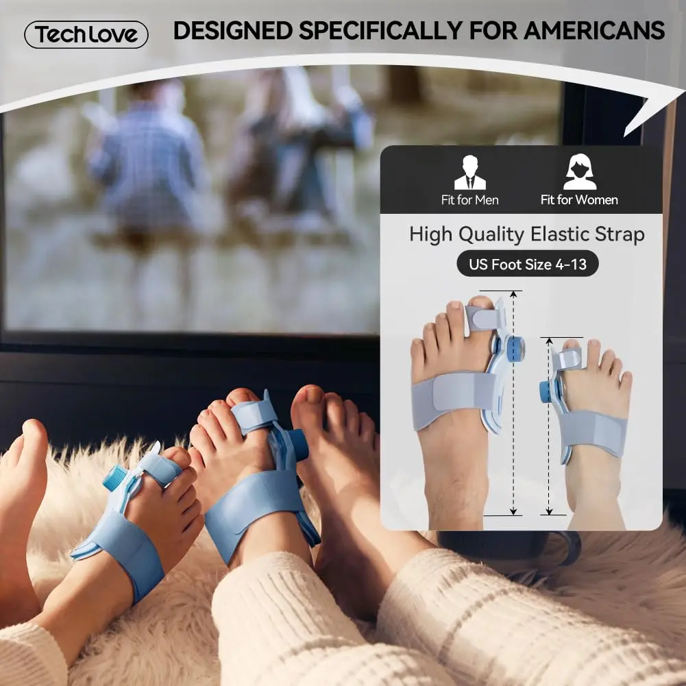 Toe Separators Toe Corrector Finger Splint Bunion Corrector For Women And Men Orthopedic Bunion Toe Straightener Adjustable Splint With Toe Separator