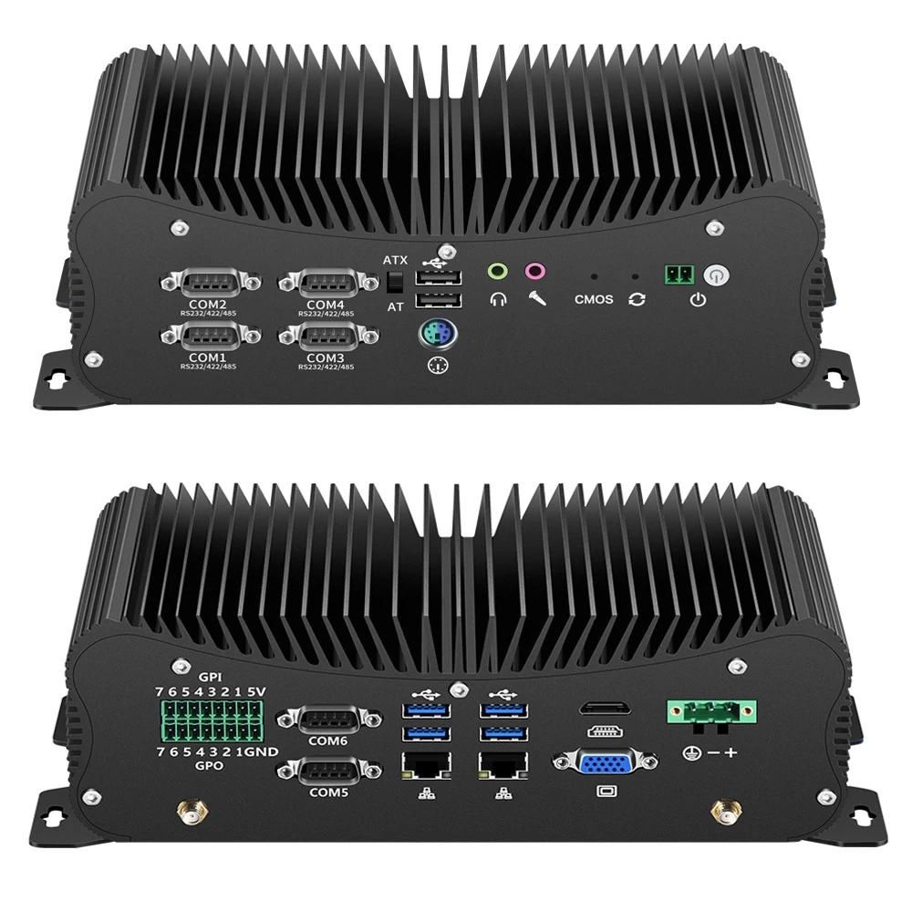 Безвентиляторный Компьютер, промышленный Настольный ПК intel i5 7267U i7 8550U 2 * RJ45 6 * RS232/RS422/RS485 GPIO PS2 SIM 6xUSB встроенный контроллер Безвентиляторный Компьютер, промышленный Настольный ПК intel i5 7267U i7 8550U 2 * RJ45 6 * RS232/RS422/RS485 GPIO PS2 SIM 6xUSB встроенный контроллер