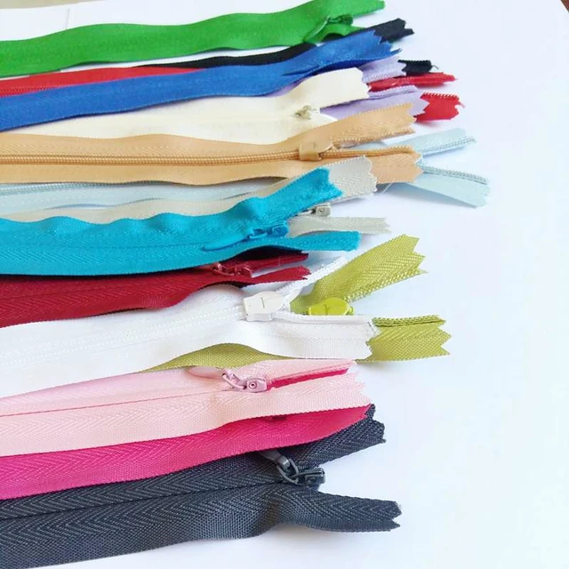 5Pcs/lot 3# 50cm Mix Color DIY Nylon Zipper Closed End Long Invisible  Zippers For Sewing Clothes Cushion Pillow Tailor - AliExpress