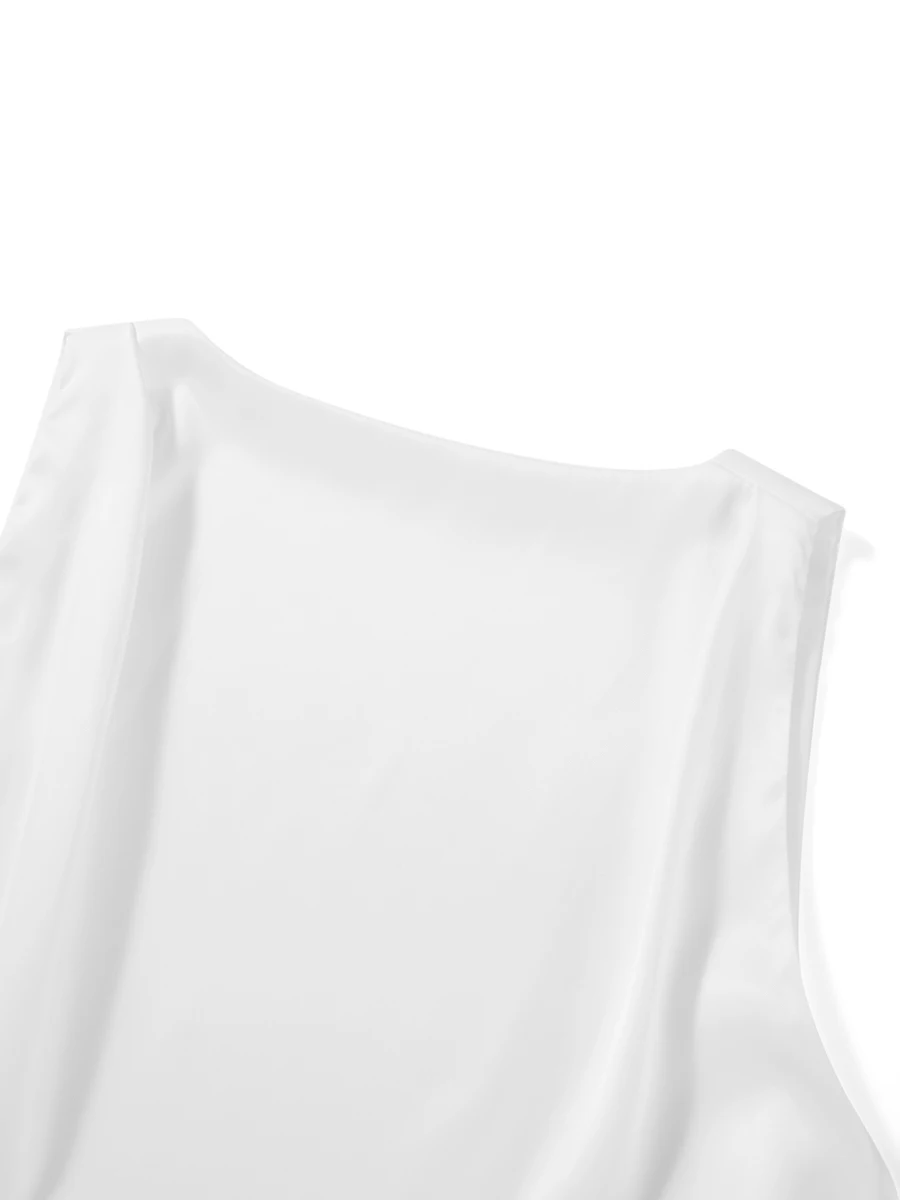 

Women s Satin Camisole Tops with Adjustable Straps and Lace Trim Elegant Sleeveless Blouses for Summer Fashion