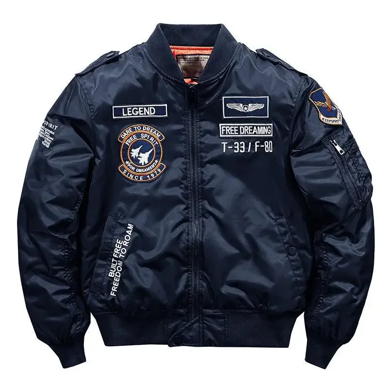 Men's autumn and winter new youth jacket casual loose size stand up collar thickened insulation cotton clip flying jacket top