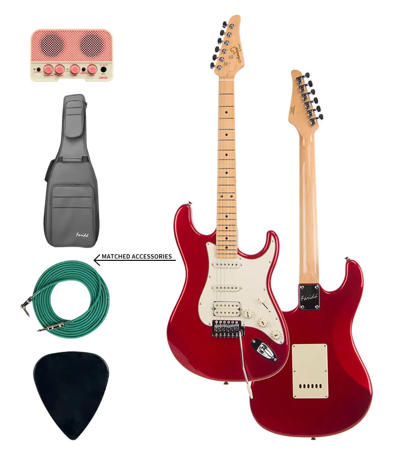 

(F-3030) электрическая гитара б/у китайская фабричная гитара электрическая гитара из канадского клена Farida тополя 22F электрическая гитара