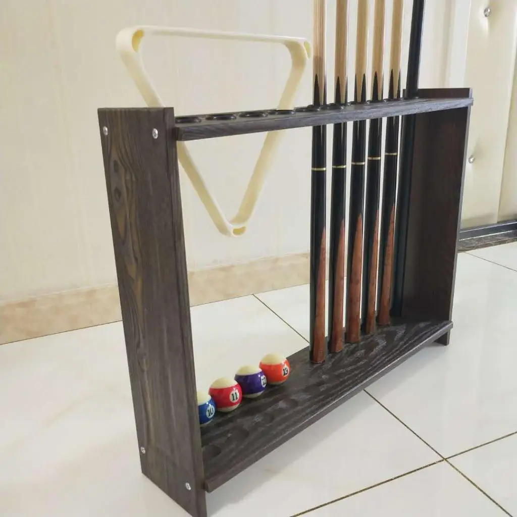 

Billiards Pool Rack Holder Billiards Snooker Rod Rack Storage Holder Wall Mounted