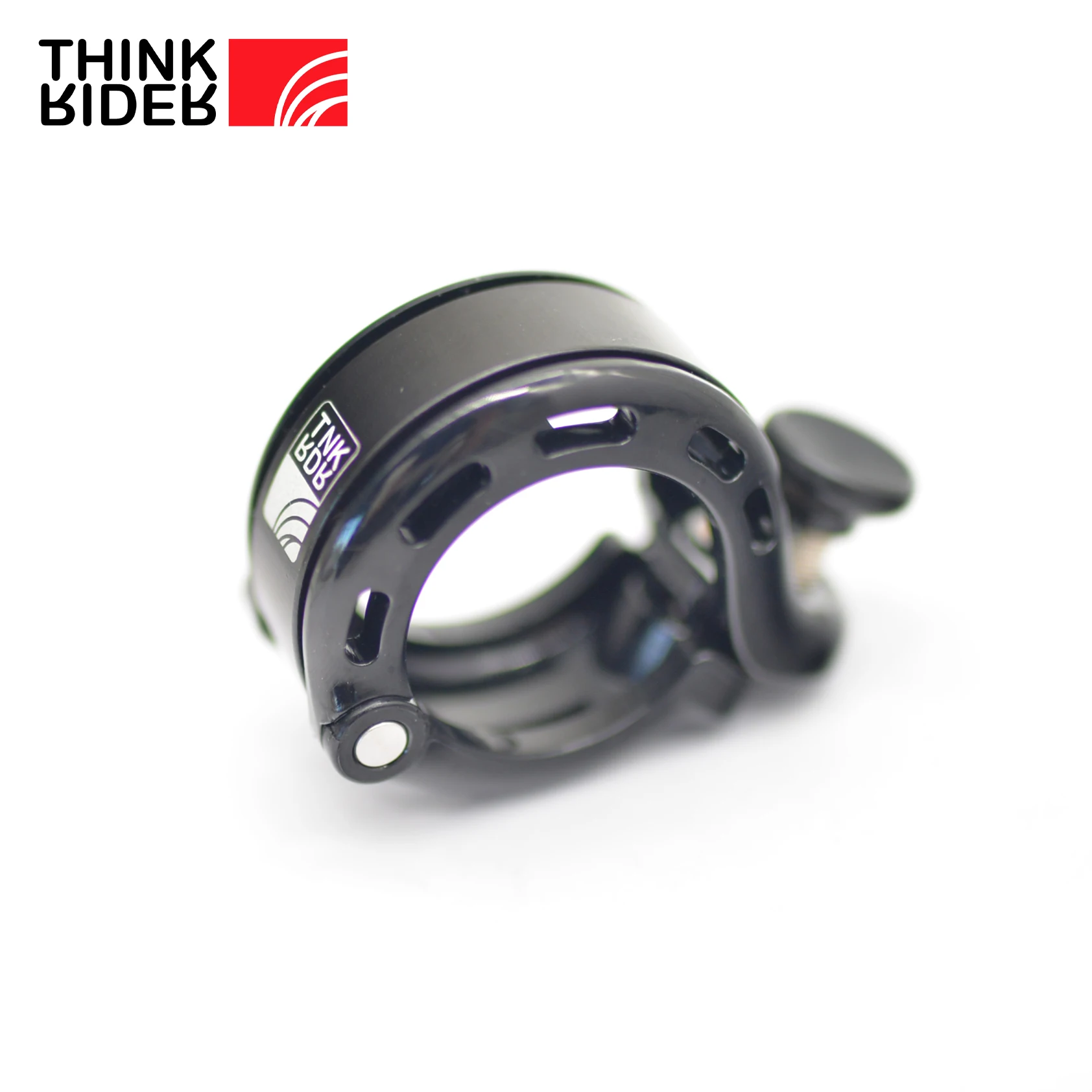 Bicycle Bell ThinkRider Stainless Bicycle Bell Ring MTB Cycling Horn Bike Handlebar Bell Crisp Sound Horn for Bicycle Safety Bike Accessories