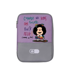 Durable Travel - Friendly Portable First Aid Pouch with Cross Emblem and Large Capacity (Purple)