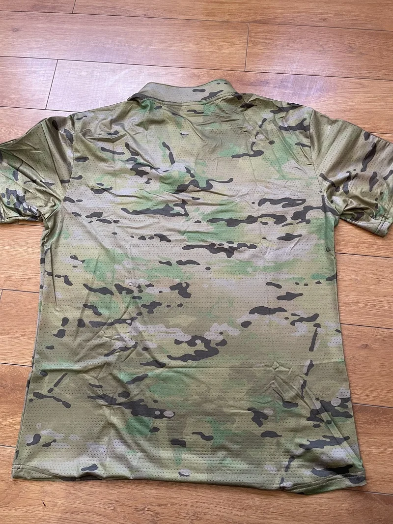 Outdoor Sports-Men's V-neck Quick drying Mesh Elastic Short Sleeve T-shirt