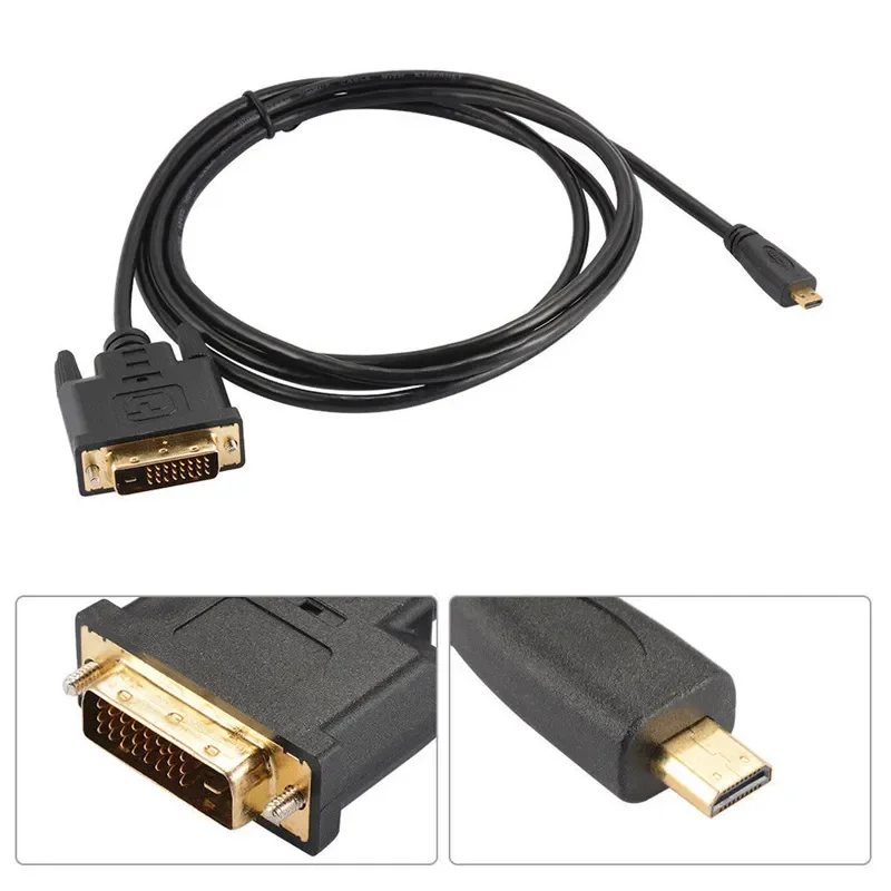 마이크로 HDTV HDMI 마이크로HDMI HD-DVI DVI-D 24+1핀 어댑터 케이블 3D 1080p 1M/1.8M LCD DVD HDTV XBOX PS3 모니터 TV용