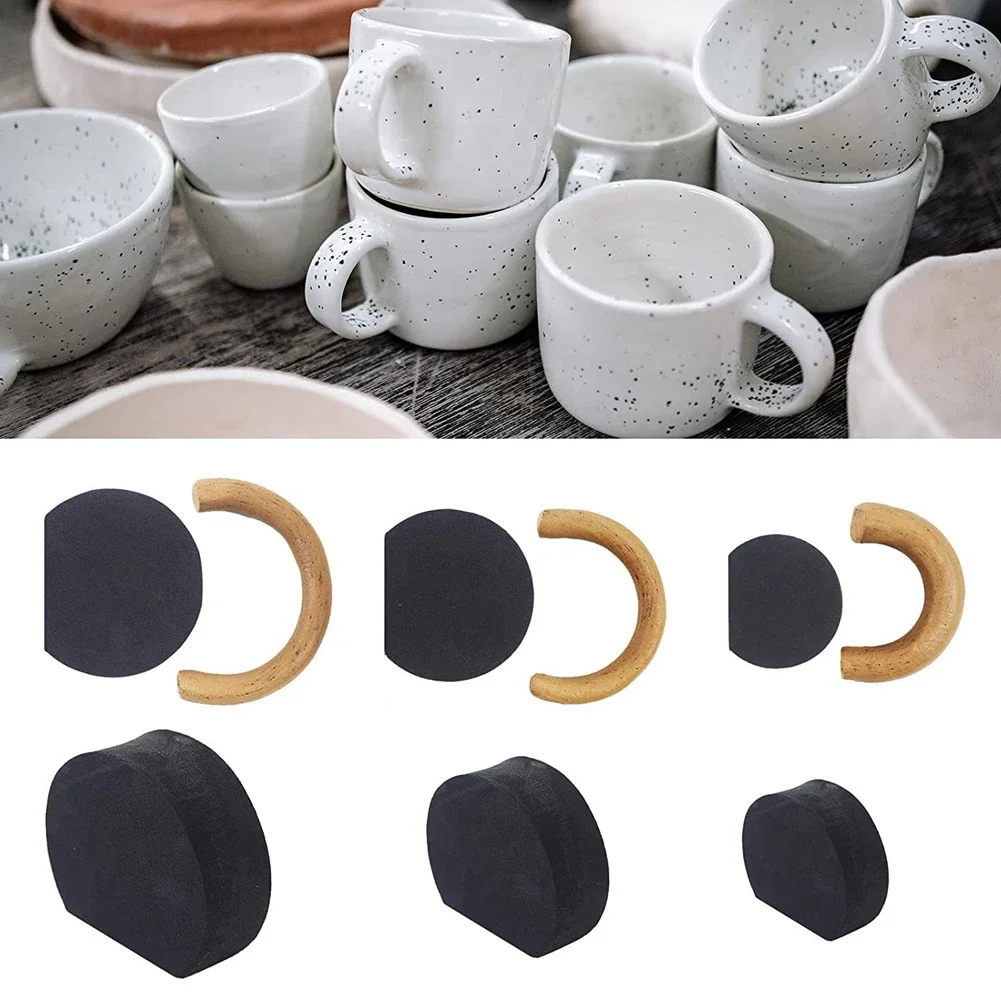 Pottery Mug Handle Molds Set of 12 DIY Cups Handle Making Mold Tool for Clay Ceramic Clay Cutters Coffee Mug Mold pottery sculpting tools clay sculpting tools pottery tools clay craft tool