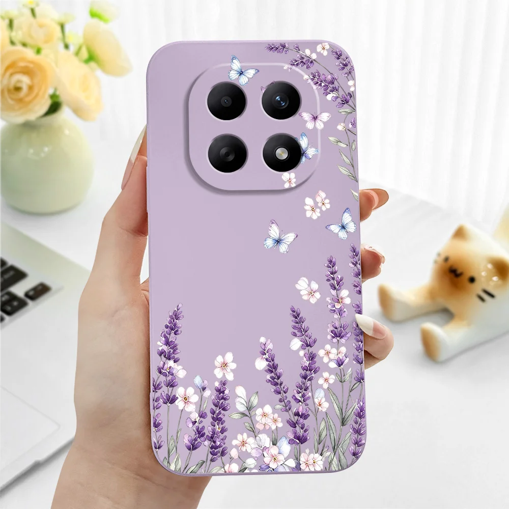 Lavender Butterfly Soft Phone Case Cover