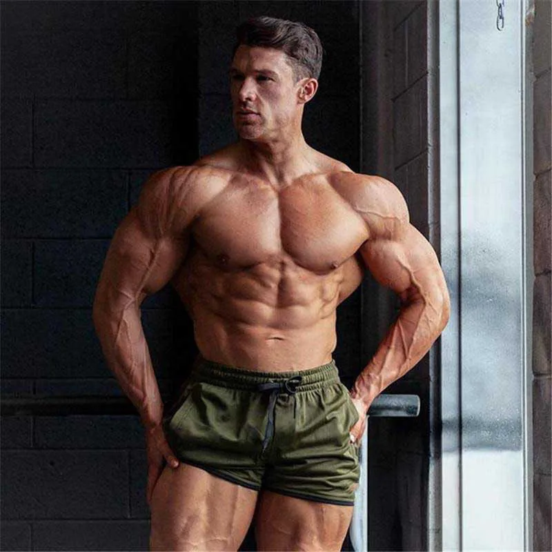 Muscle shorts exercise fitness running outdoor breathable quick-drying beach sweatpants