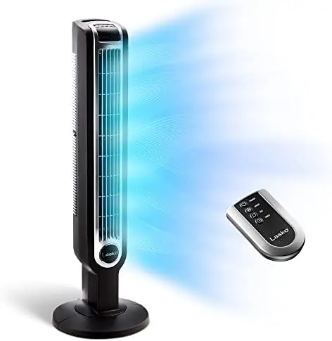 

Oscillating Fan, 3 Quiet Speeds, Timer, Remote Control, for Bedroom, Kitchen, Office, 36", Black, 2511 Fans handheld Floor stan
